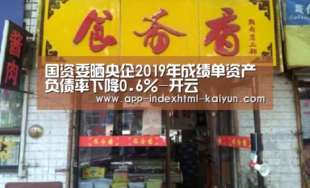 国资委晒央企2019年成绩单资产负债率下降0.6%-开云(图1) 国资委晒央企2019年成绩单资产负债率下降0.6%-开云(图1)